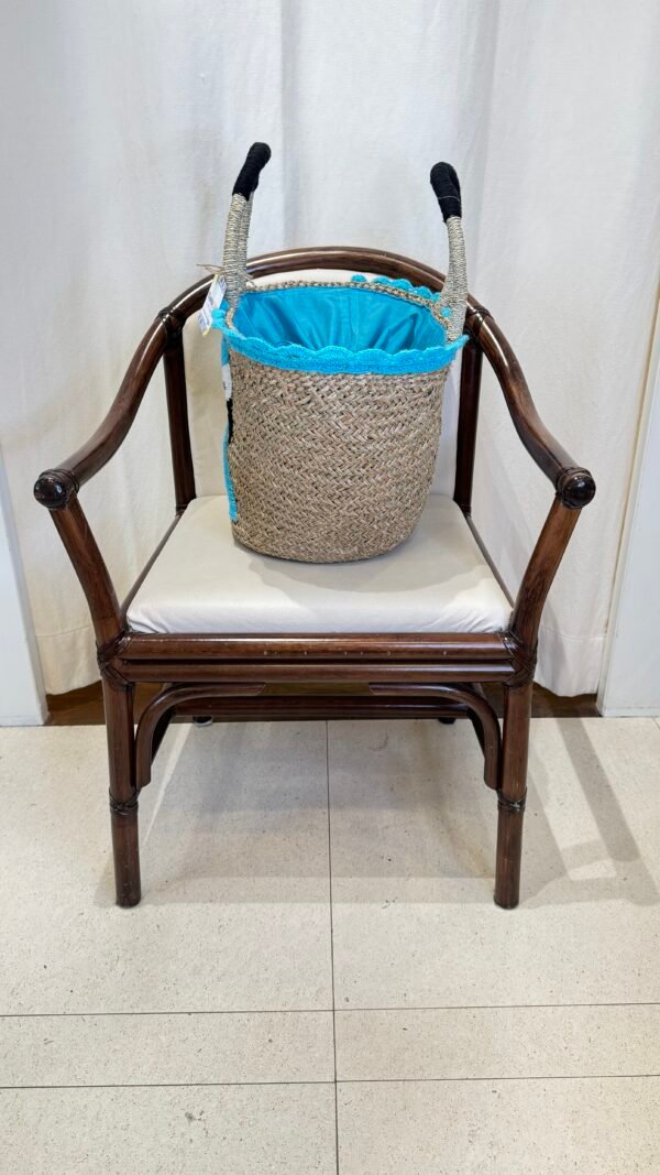 Borsa in paglia con fenicotteri - immagine 4