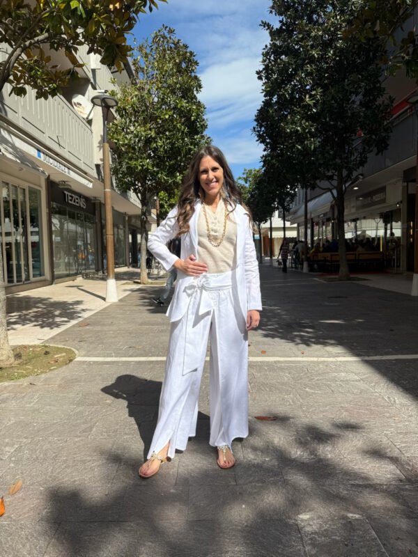 Giacca lino donna Bianca - immagine 2